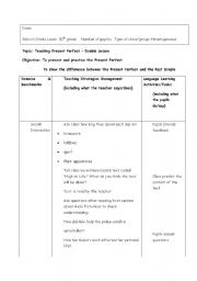 English Worksheet: Teaching present perfect