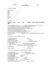 English Worksheet: personality / present simple-continuous