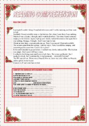 English Worksheet: READING COMPREHENSION (SIMPLE PAST)