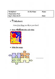 English worksheet: numeration 4