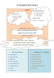 English Worksheet: English for e-mail