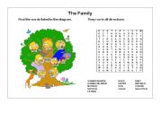 English worksheet: The Family