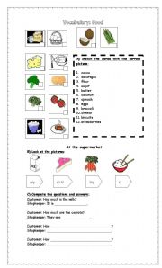 English worksheet: Food