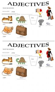 English Worksheet: ADJECTIVES 