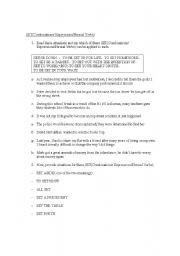 English Worksheet: SET(combinations/expressions/phrasal verbs)