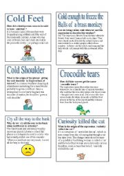 English Worksheet: English Idioms - C