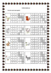 English Worksheet: FARM ANIMALS