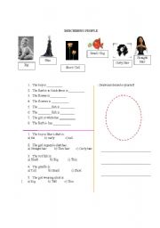 English worksheet: Describing People