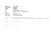 English worksheet: Poem-There´s  been A Death In The Opposite House
