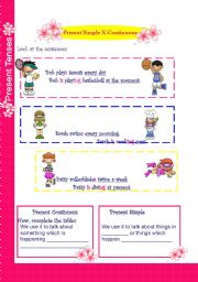 English Worksheet: Present Simple X Present Continuous