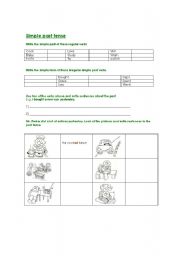 English worksheet: simple past 