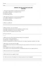English Worksheet: The Suite Life of Zack and Cody - Listening Comprehension