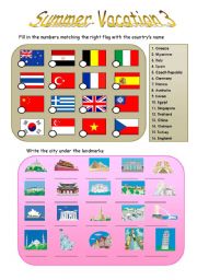 English Worksheet: Speaking cards for summer vacation 3
