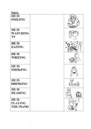 English Worksheet: Action verbs