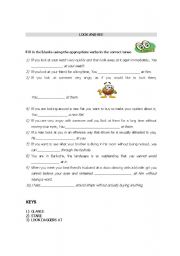 English Worksheet: Ways of looking