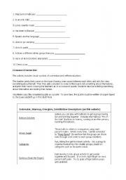 English Worksheet: icebreakers