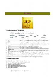 English Worksheet: ALL ABOUT WINES