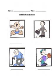 English Worksheet: Sequence