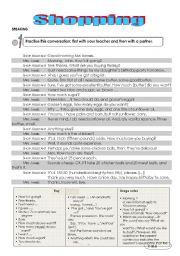 English Worksheet: Shopping