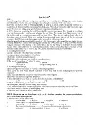 English Worksheet: practice