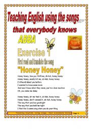 English Worksheet: 5 pages/3 exercises Teaching English Using Famous Songs ABBA