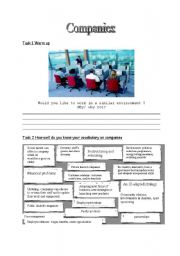 English Worksheet: companies