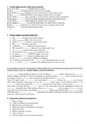 English Worksheet: Present Simple vs Present Continuous