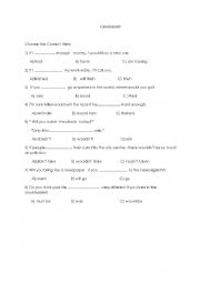 English worksheet: IF CLAUSES