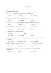 English Worksheet: IF CLAUSES