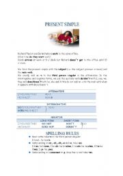 English Worksheet: Present Simple