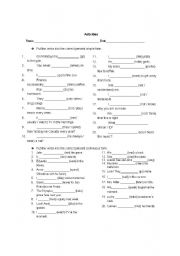 English Worksheet: Present Simple vs present continous test