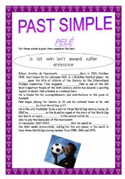 English Worksheet: Pels history - Past simple