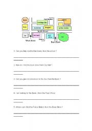 English Worksheet: Directions