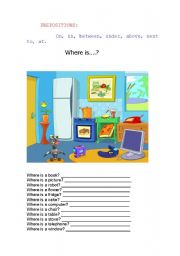 English Worksheet: prepositions