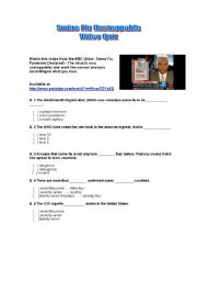 English Worksheet: Swine Flu Video Quiz