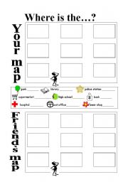 English Worksheet: Directions game