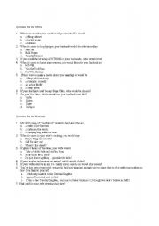 English Worksheet: The Newlywed Game