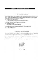English Worksheet: Present continuous tense