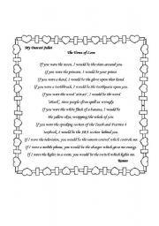 English worksheet: Conditional Type 2 - the vows of love by Romeo