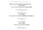 English Worksheet: Practicing 