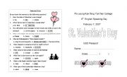 English Worksheet: Valentines Day Questionnaire