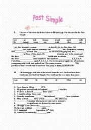 Past Simple (new worksheet)