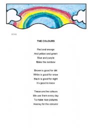 Song Sheet:  The Colours