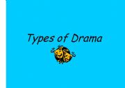 English Worksheet: types of drama posters for the classroom