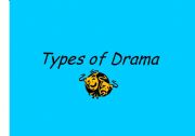 English Worksheet: types of drama posters for the classroom