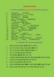 Prepositions