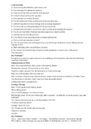 English Worksheet: bla bla bla