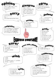 English Worksheet: Express yourself!