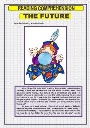 English Worksheet: READING COMPREHENSION  - 