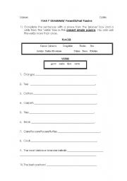 English worksheet: Present and Past Passive